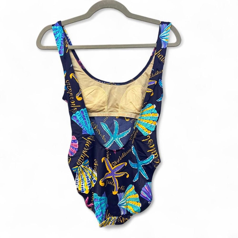 Vintage 90s Adrienne Vittadini one piece swimsuit size 6 - Picture 2 of 8